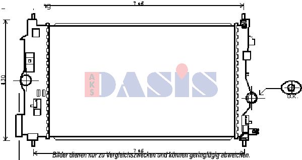 AKS DASIS Радиатор, охлаждение двигателя 150103N